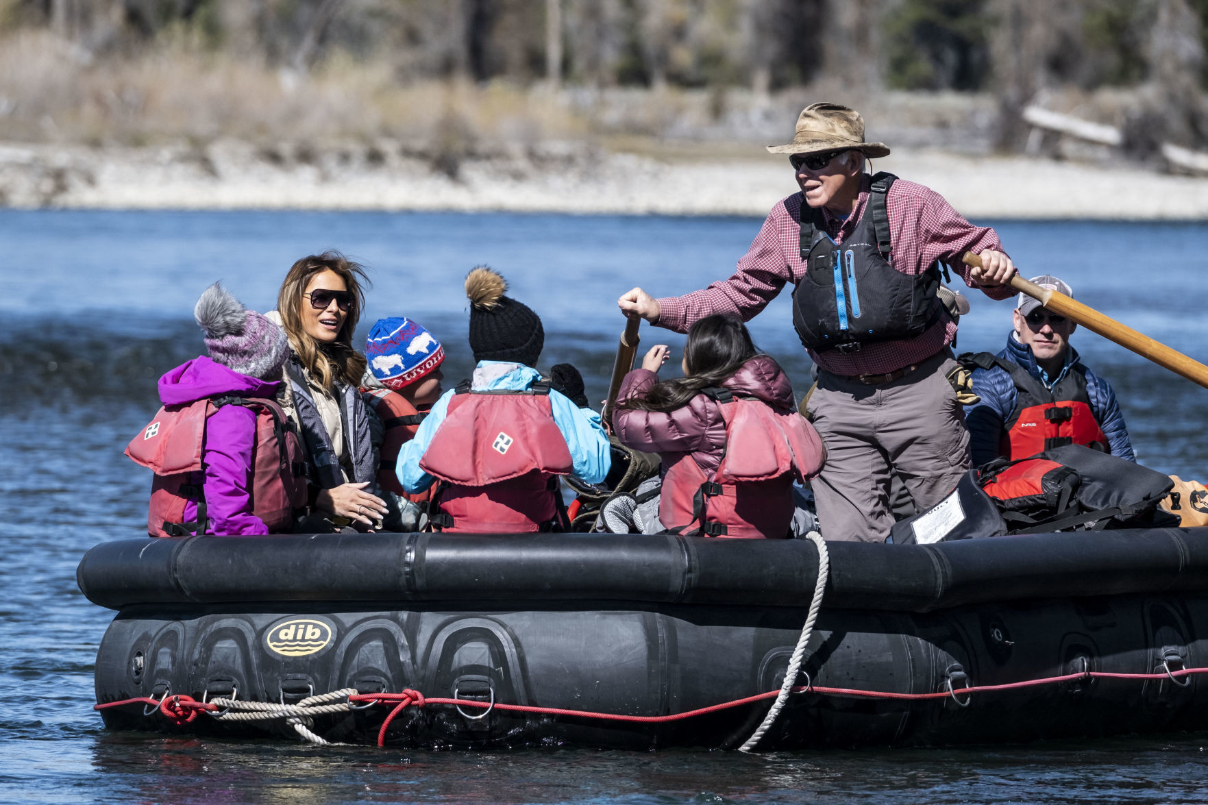 First Lady Melania Trump visits Jackson Hole